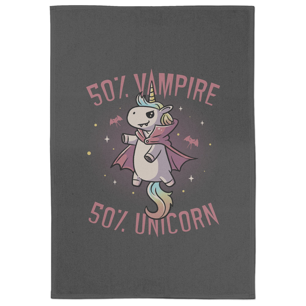Vampire Unicorn Tea Towel