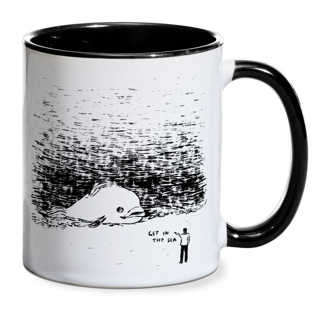 Get In The Sea Mug - Black
