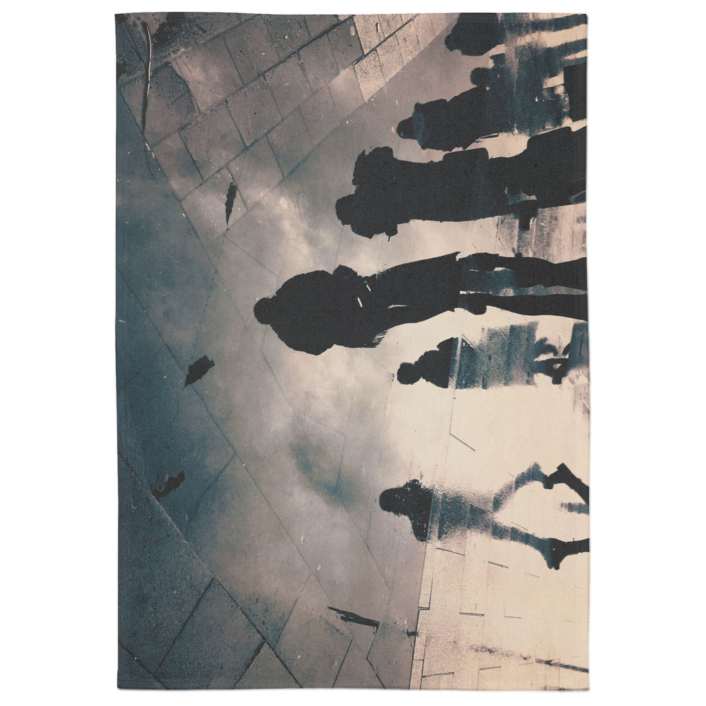 Rains Reflection Cotton Tea Towel - White