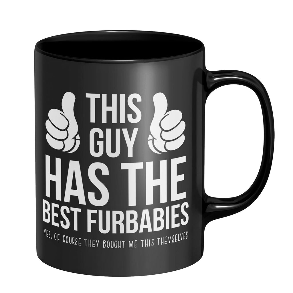 This Guy Has The Best Furbabies Mug - Black