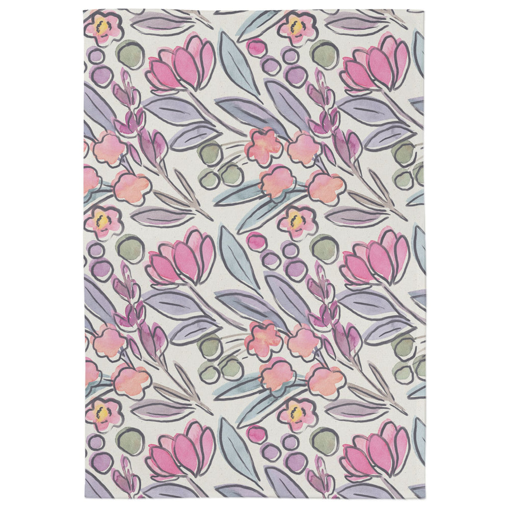 Vintage Floral Tea Towel