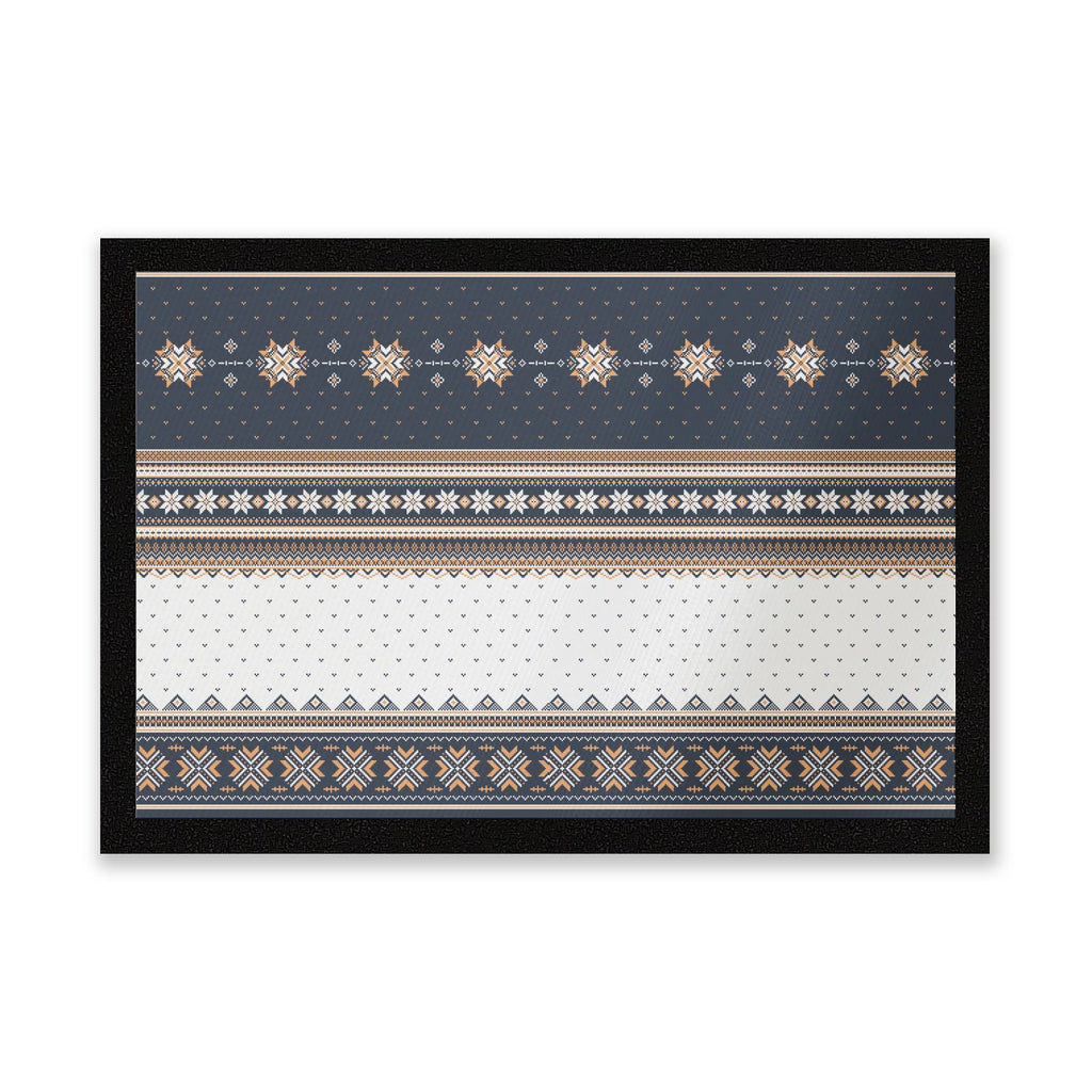 Festive Knit Print Entrance Mat