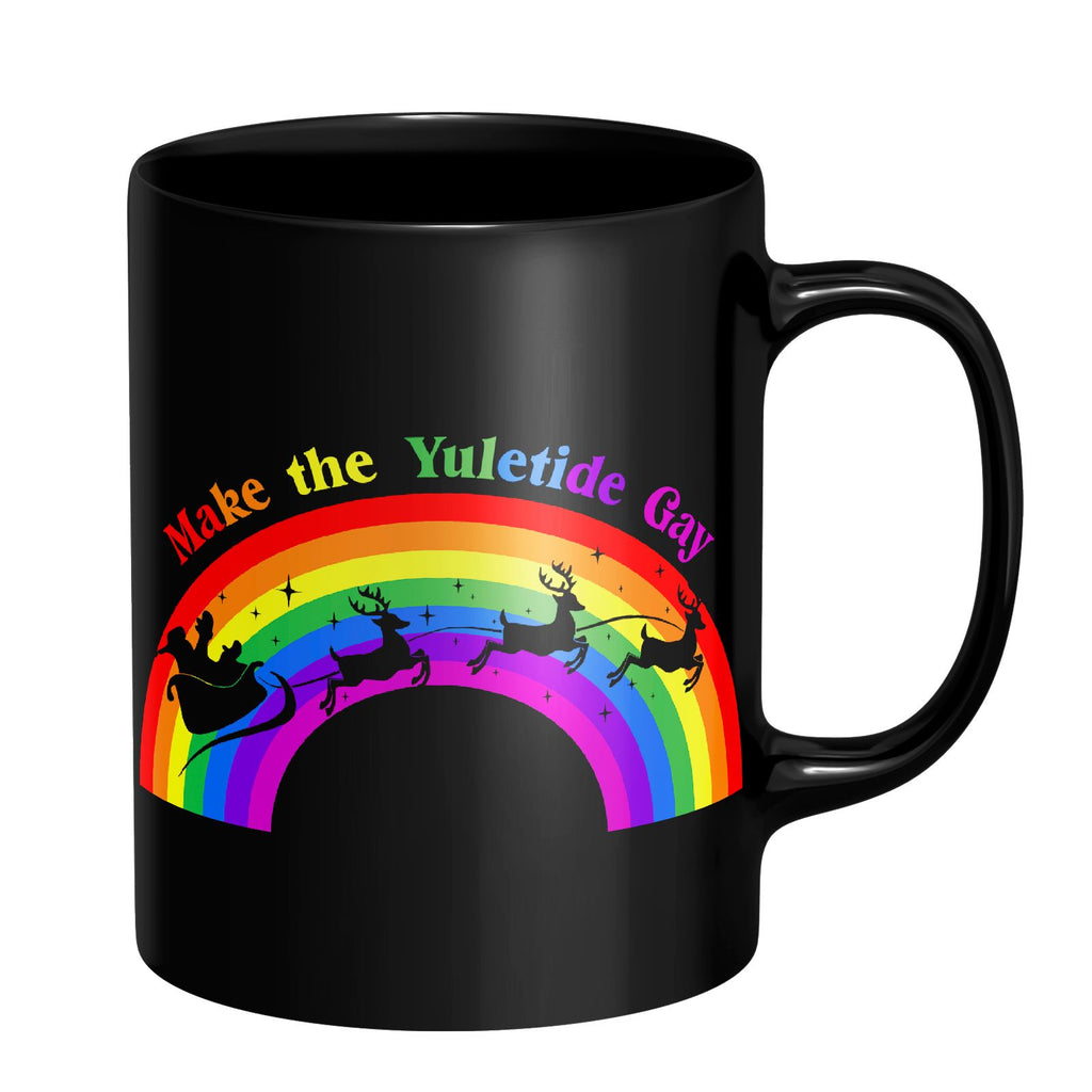 Make The Yuletide Gay Mug - Black