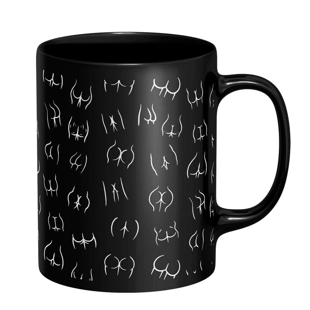 Patootie Pattern Mug - Black