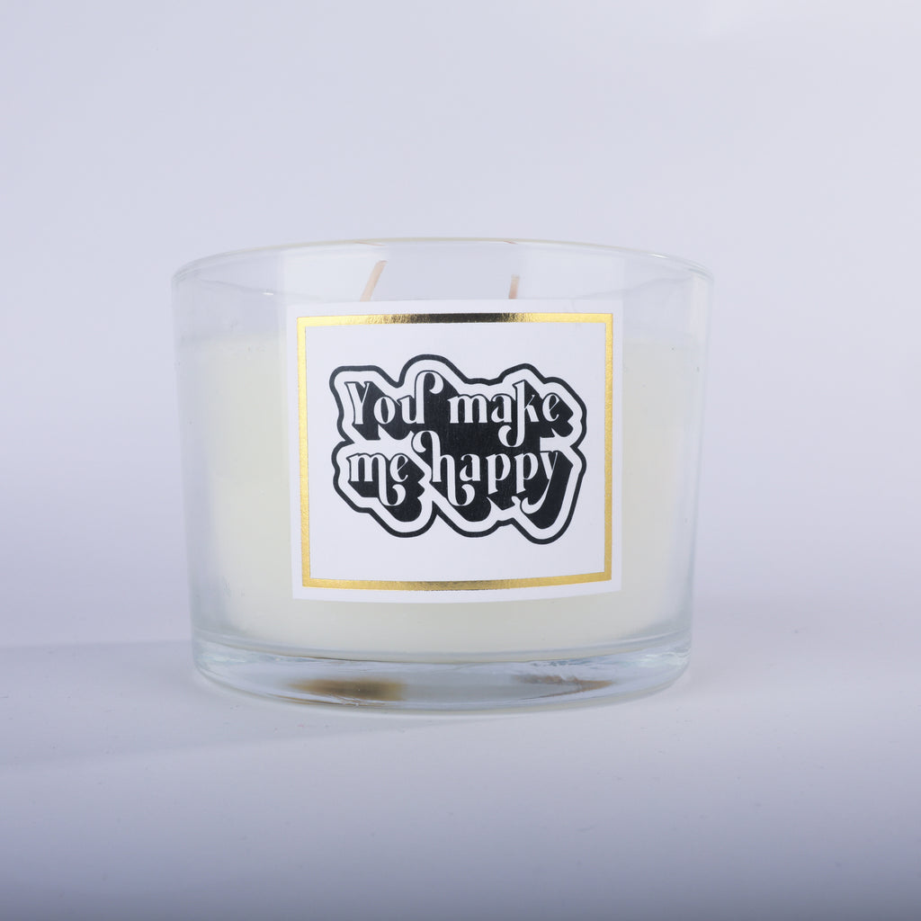 You make me Happy Candle