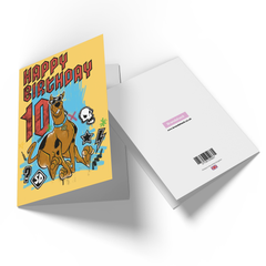 Official Scooby Doo 10th Birthday Greetings Card