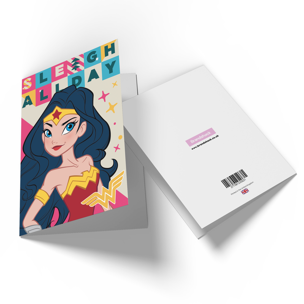 Official Wonder Woman Sleigh All Day Greetings Card