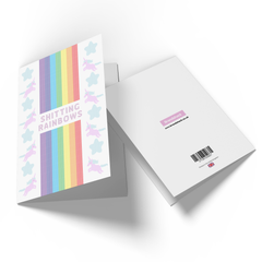 Shitting Rainbows Greetings Card