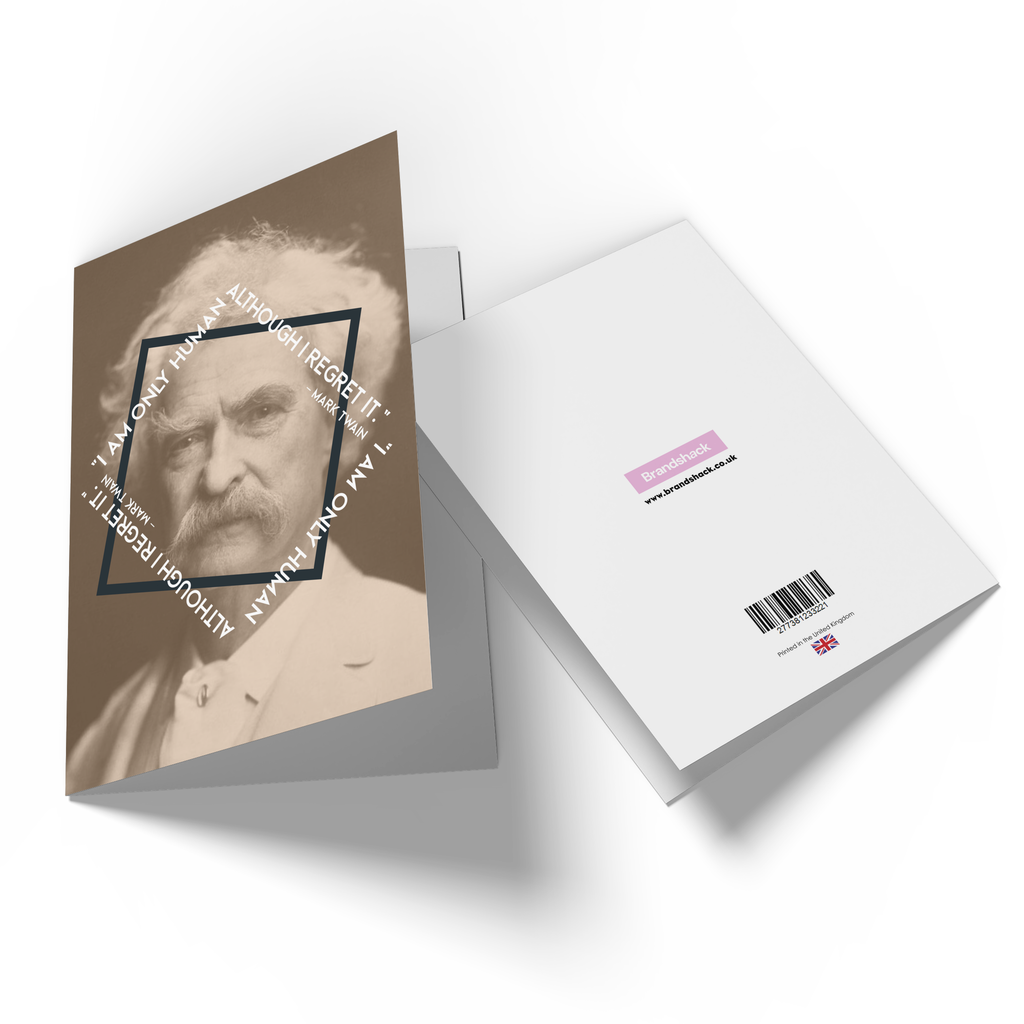 I Am Only Human Greetings Card