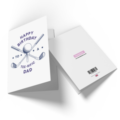 Happy Birthday To A Tee-Rific Dad Greetings Card