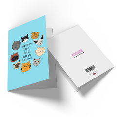 Sending You Lots Of Cats To Make You Feel Better! Greetings Card