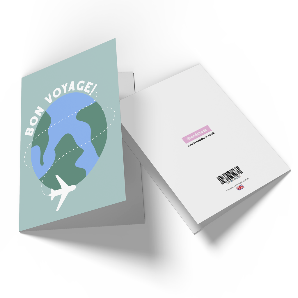 Bon Voyage World  Greetings Card