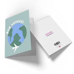 Bon Voyage World  Greetings Card