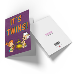 Official Flintstones It's Twins Greetings Card