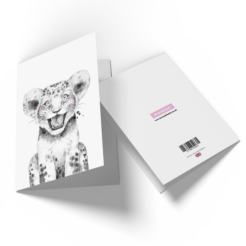 Lion Cub Greetings Card