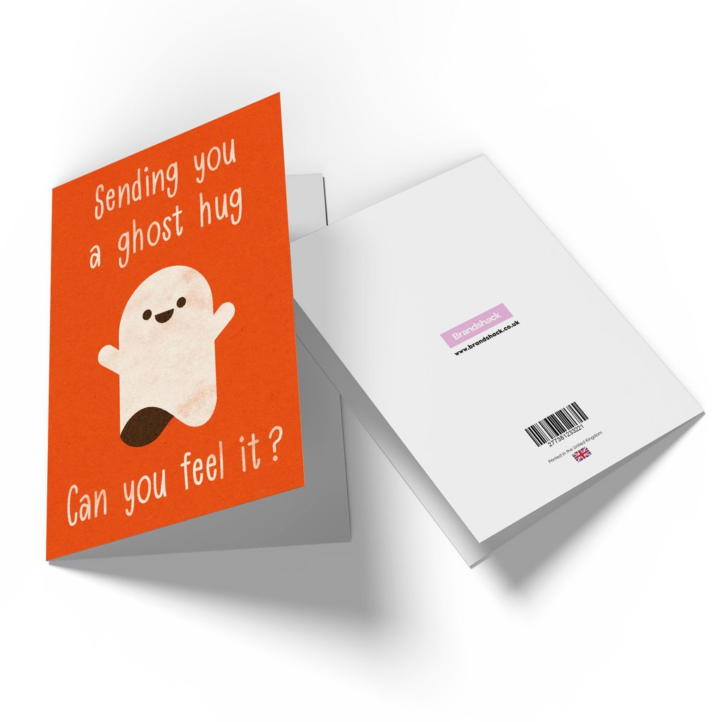 Sending You A Ghost Hug Greetings Card