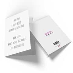 Adulty And Responsible Greetings Card