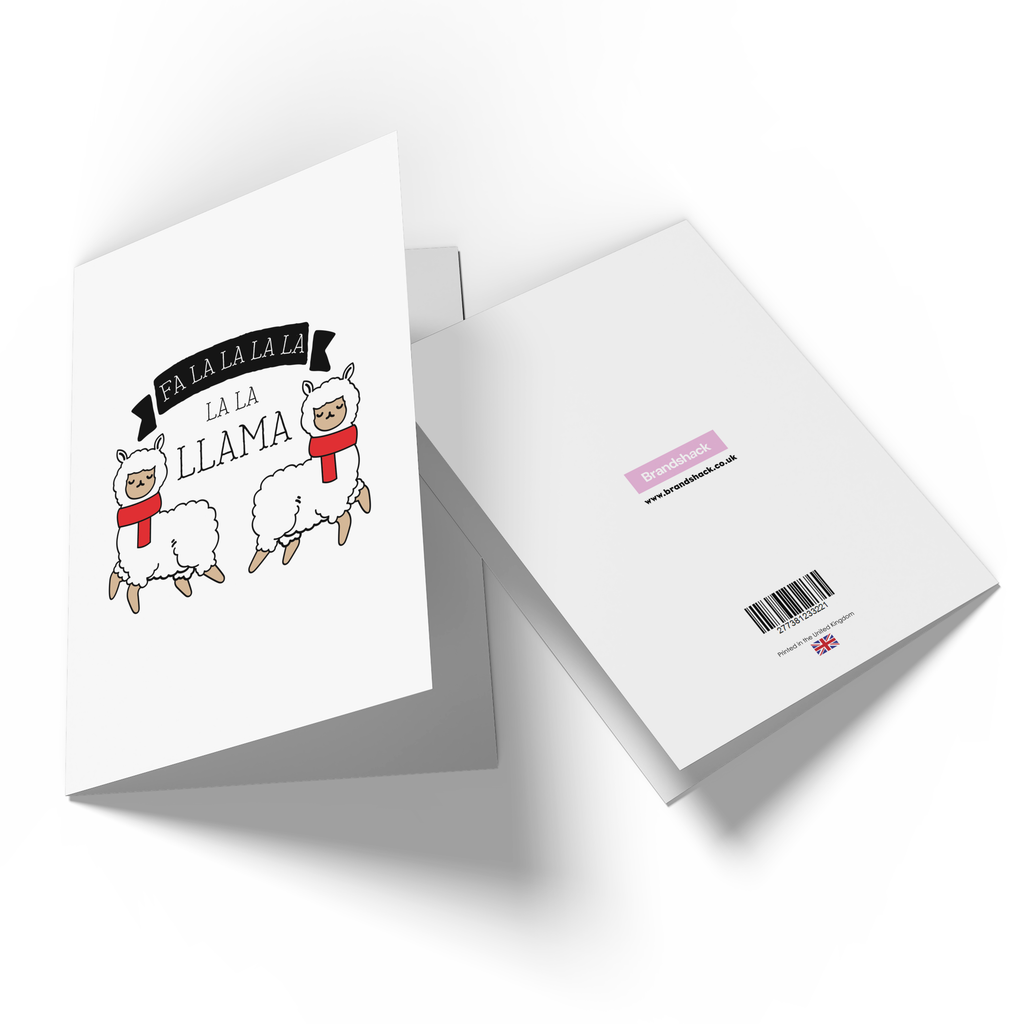 Fa La La La La La Llama Greetings Card