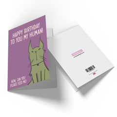 Happy Birthday Human Greetings Card