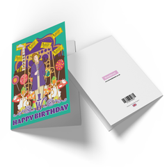 Official Charlie and the Chocolate Factory Willy Wonka Birthday Greetings Card