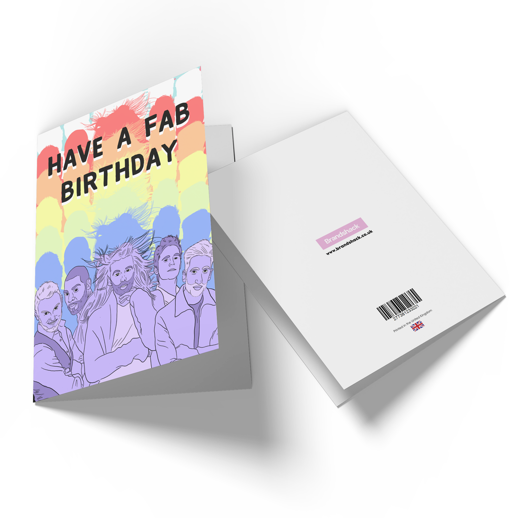 Have A Fab 5 Birthday Greetings Card