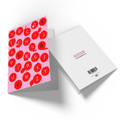 Love Alphabet Greetings Card