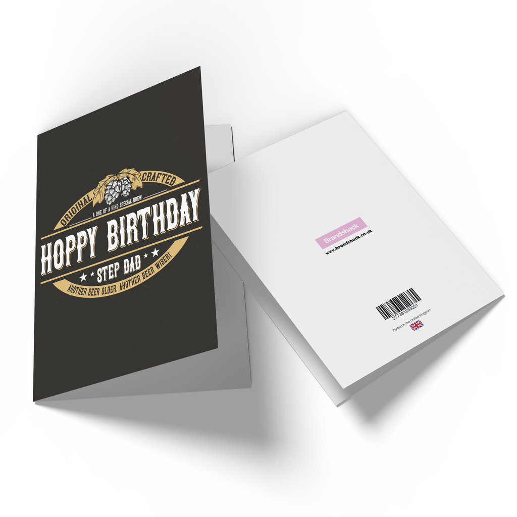 Hoppy Birthday Step Dad Greetings Card