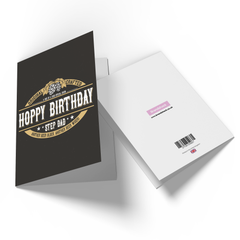 Hoppy Birthday Step Dad Greetings Card