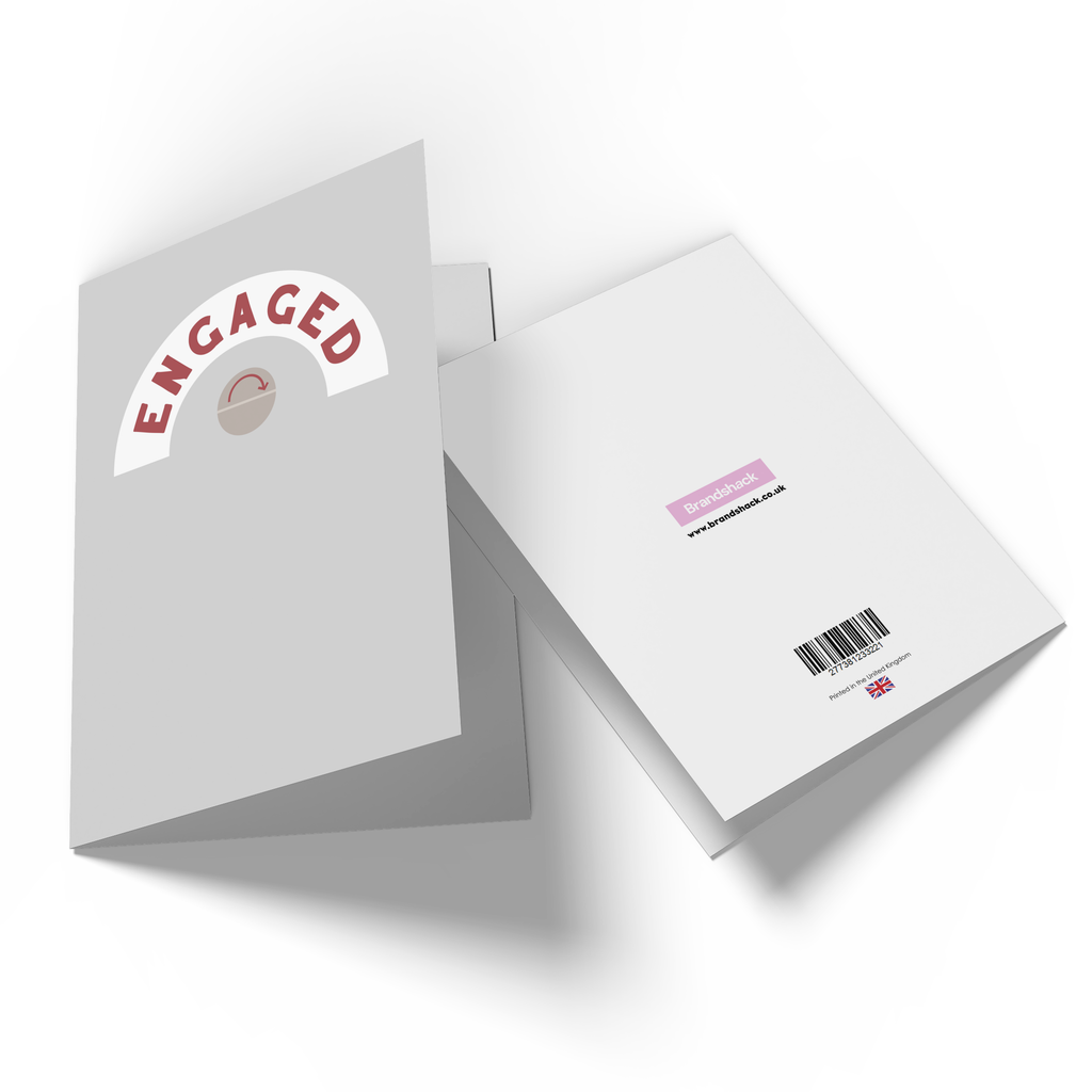 Engaged Door Lock Greetings Card