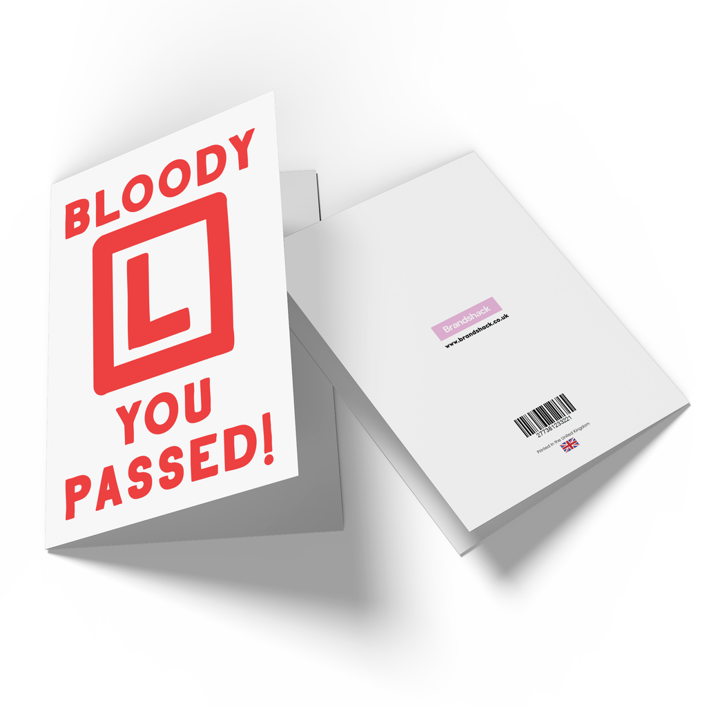 Bloody L You Passed Greetings Card