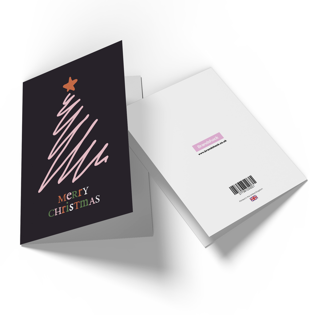 Merry Christmas Scribble Greetings Card