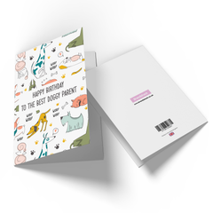 Happy Birthday To The Best Doggy Parent Greetings Card