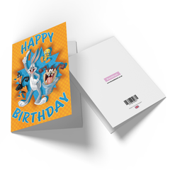 Official Looney Tunes Group Happy Birthday Greetings Card