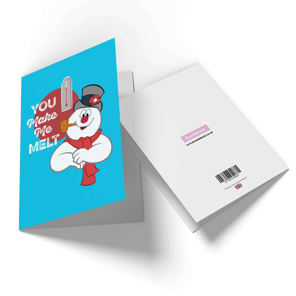 Official Frosty The Snowman You Make Me Melt Greetings Card