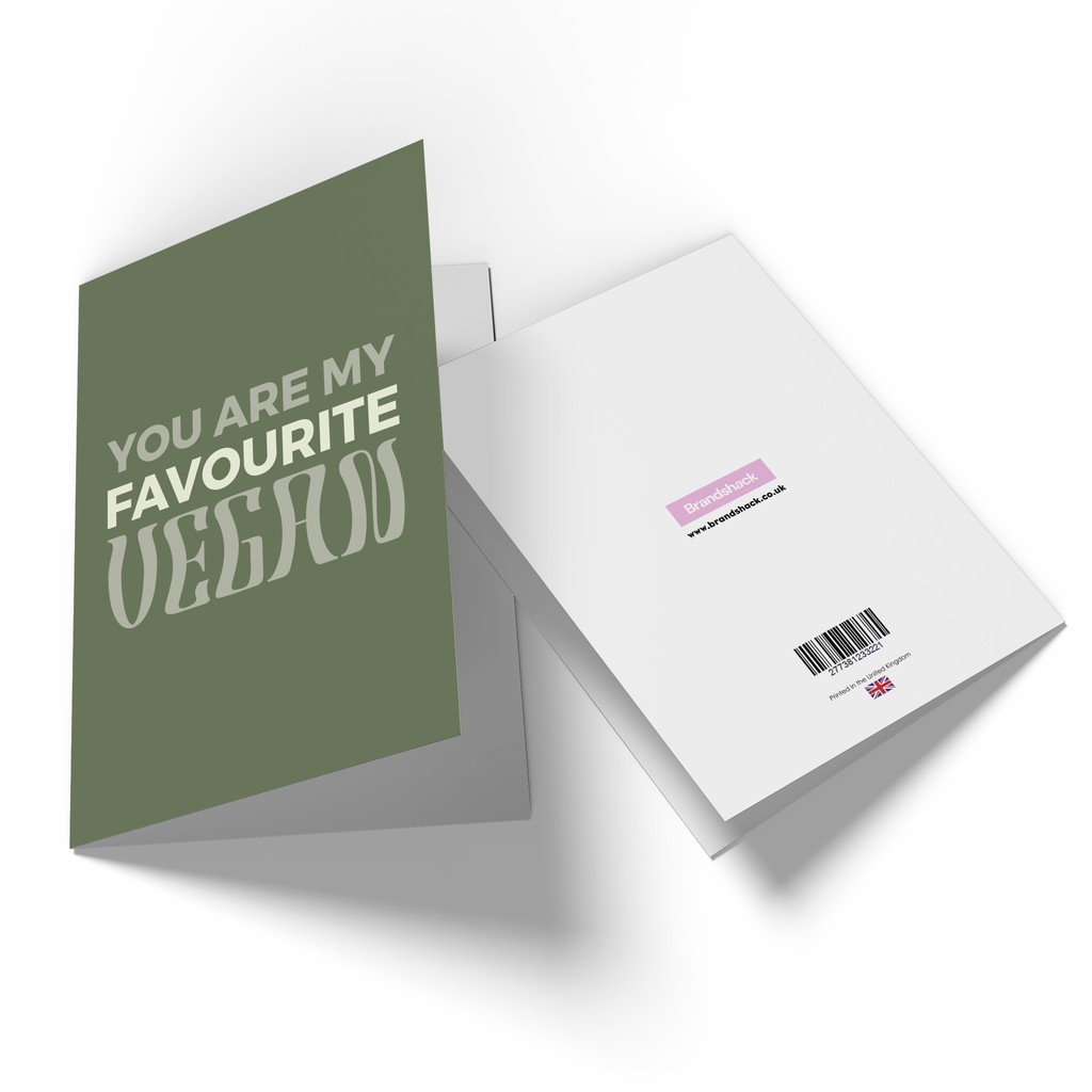 You Are My Favourite Vegan Greetings Card