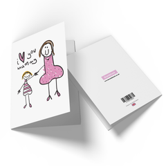 I Love You Mummy Greetings Card