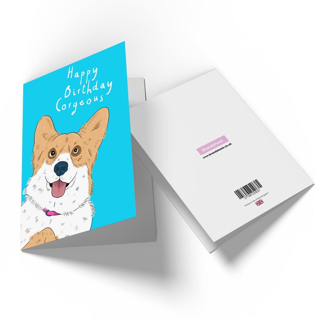 Happy Birthday Corgeous Corgi Greetings Card