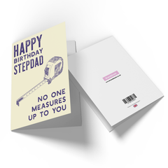 No Measures Up To You Stepdad Greetings Card