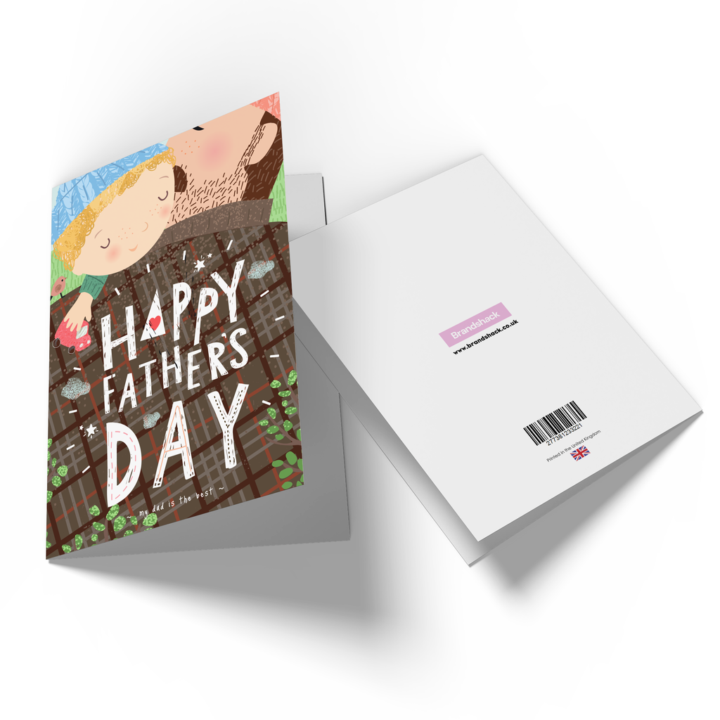 Hipster Dad Greetings Card