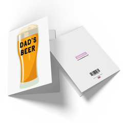 Dad's Beer Greetings Card