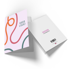 Good Luck Lines Greetings Card