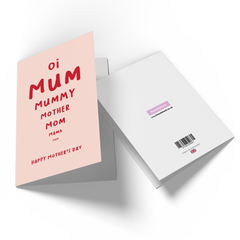 Mum Variants Greetings Card