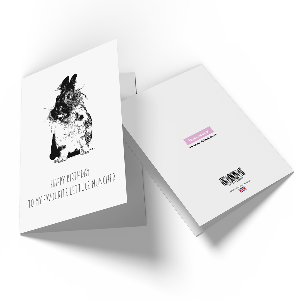 Happy Birthday To My Favourite Lettuce Muncher Greetings Card