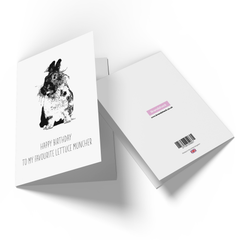 Happy Birthday To My Favourite Lettuce Muncher Greetings Card