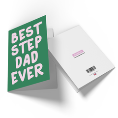 Best Step Dad Ever Greetings Card