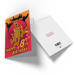 Official Scooby Doo 8th Birthday Greetings Card