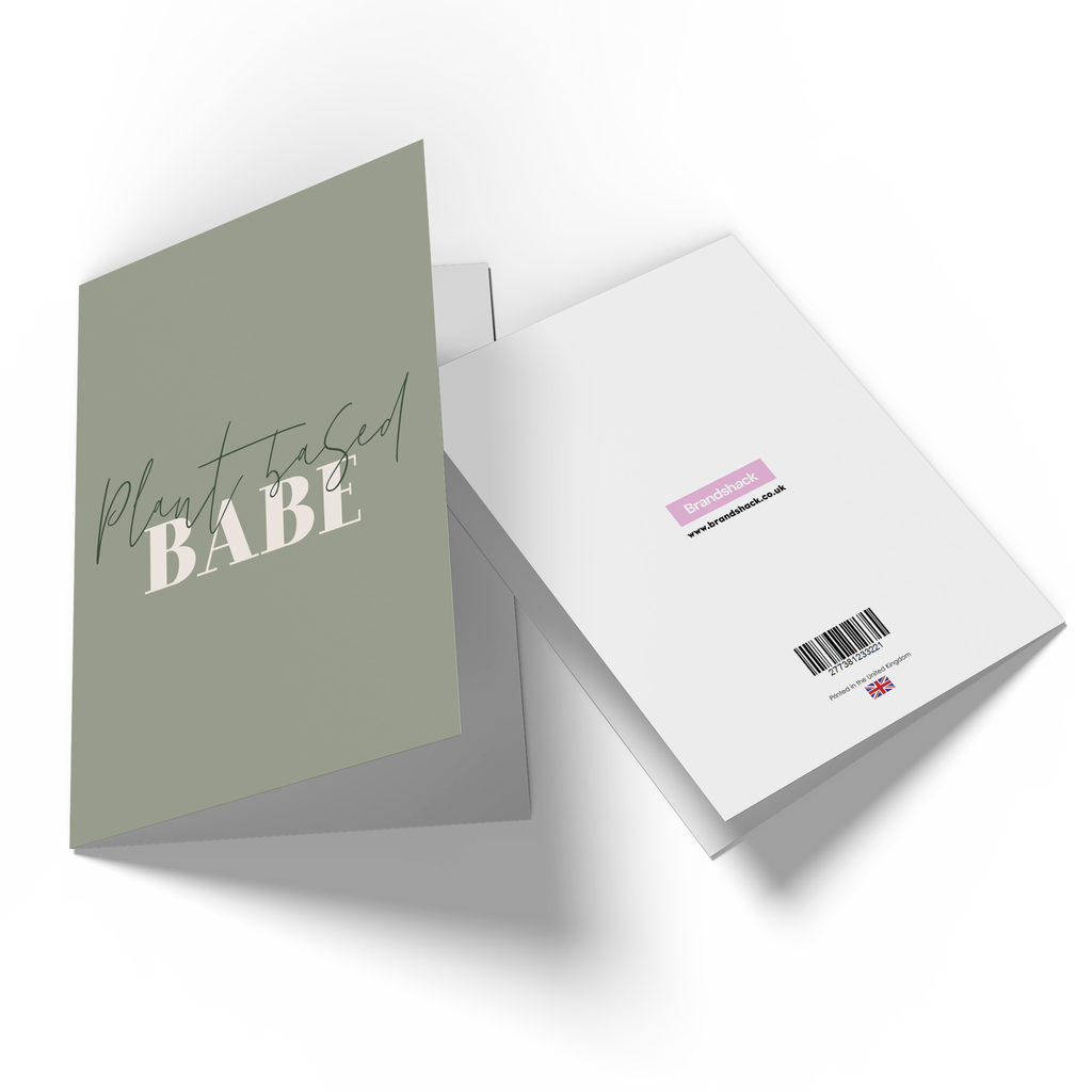 Plant Based Babe Greetings Card