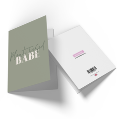 Plant Based Babe Greetings Card
