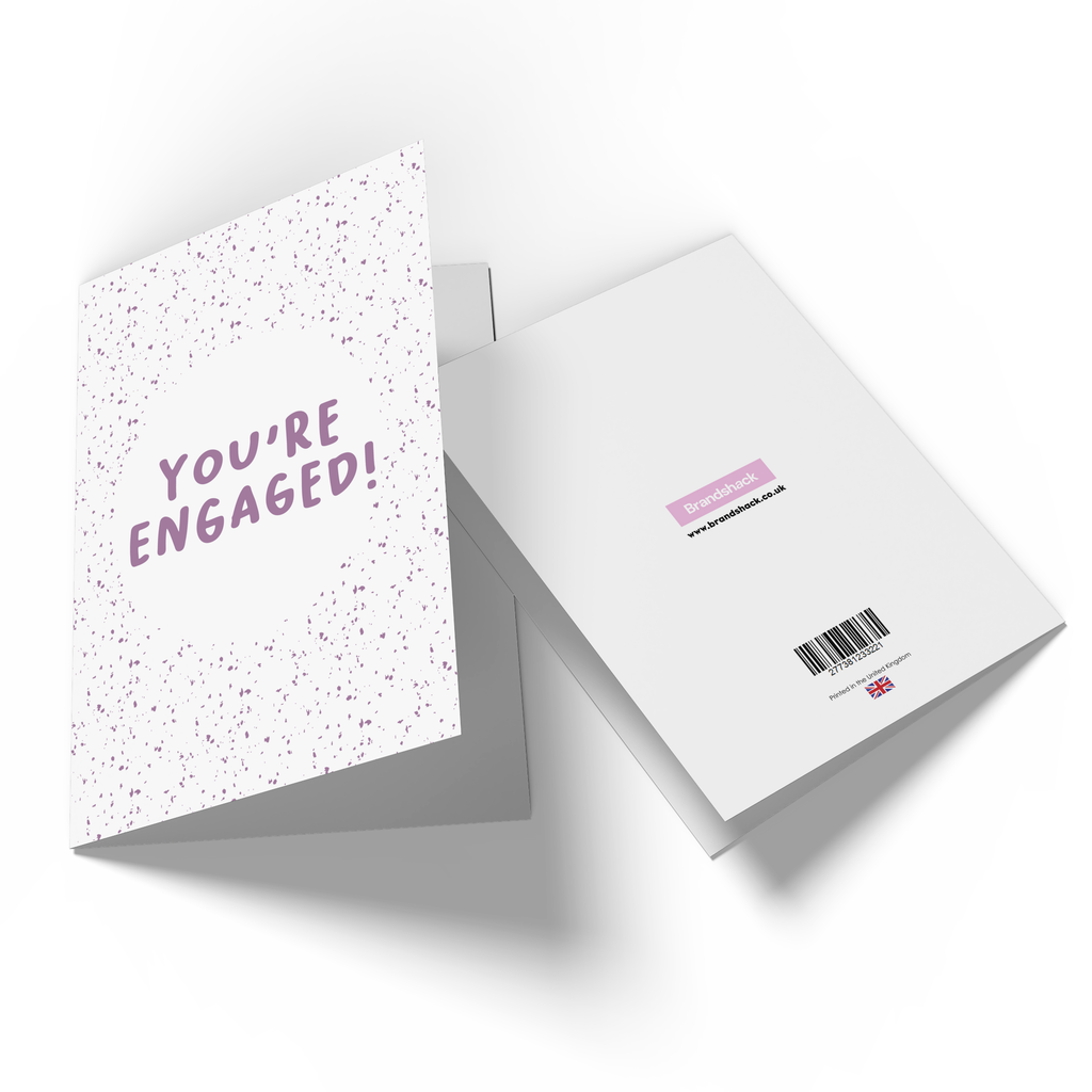 You're Engaged Speckles Greetings Card