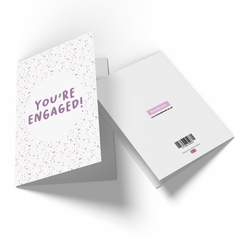 You're Engaged Speckles Greetings Card
